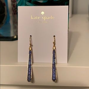Blue Kate Spade earrings